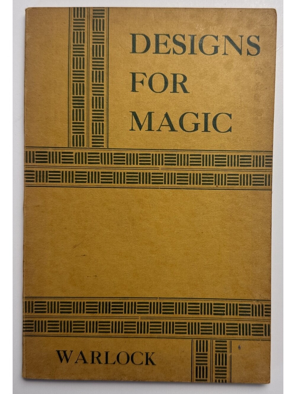 Designs for Magic Warlock Magic Tricks Stage Illusions Non Fiction PB